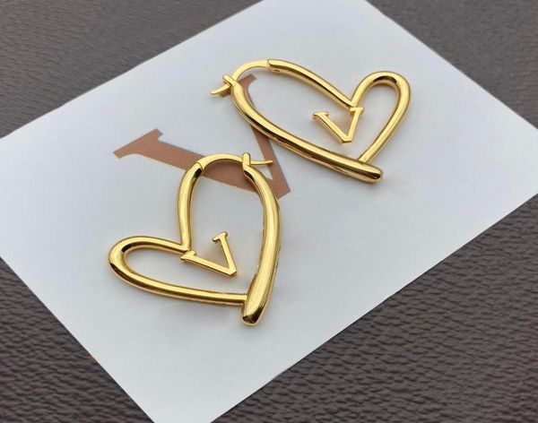 

delicate earrings designer fashion ear loop simple earing for man womens 4 styles good quality1968218, Golden;silver