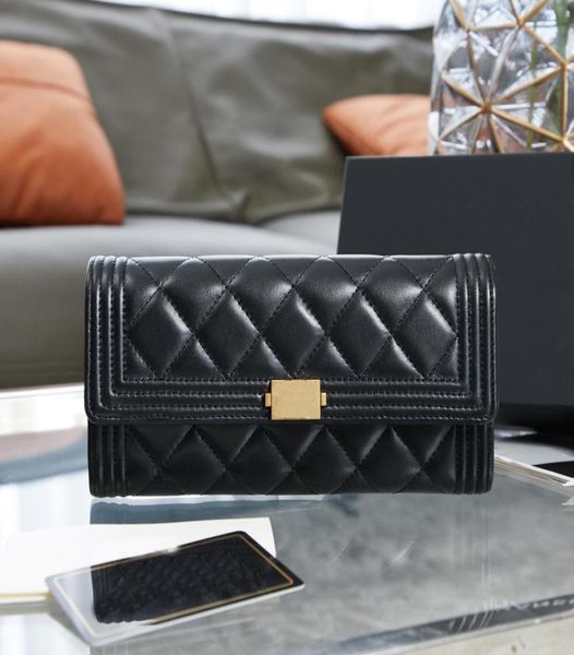 

classic luxury fashion brand wallet vintage lady brown leather handbag designer chain shoulder bag with box whole a80286 1958179256, Red;black