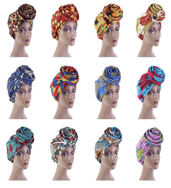 

african print women headwear cap stretch bandana head wrap long scarf satin floral ankara dashiki party turban hair accessories5575637, Blue;gray