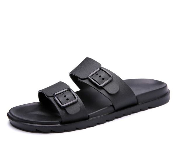 

men sandals summer beach shoe walking breathable soft shoes buckle strap design slipper male casual flip flops classic sandalias6463566, Black
