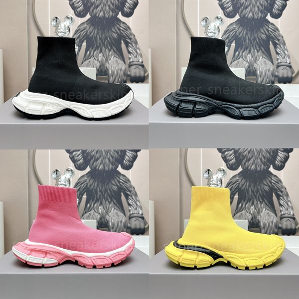 

designer boots 3xl socks shoes mesh speeds trainer race runners men women sneakers platform casual trainers, Black