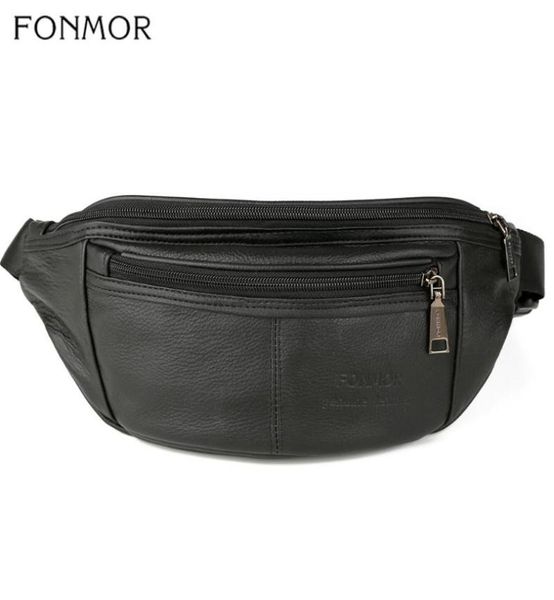 

waist bags fonmor womens antitheft bag fanny pack genuine leather belt purse small phone key black men packs unisex6762373