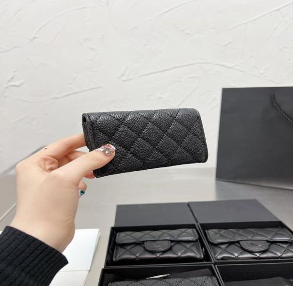 

women wallets fashion designers luxury purse cluth brand card bag men039s wallet passport holder pack caviar genuin2030602, Red;black