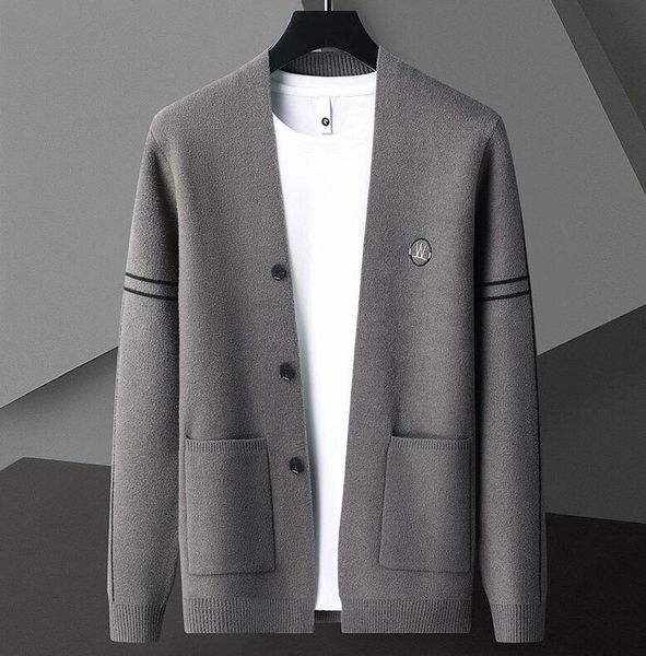 

designer sweaters men korean khaki black gray cardigan jacket men clothing solid color jacket casual stand collar coat, White;black