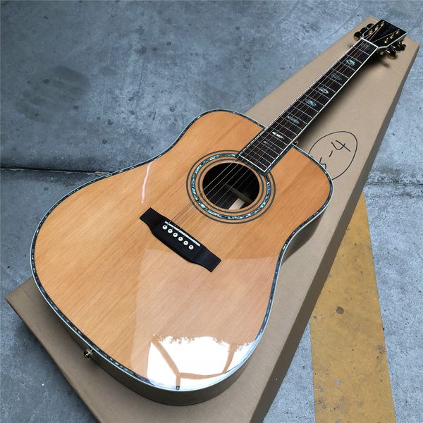 

41 inches solid cedar d type acoustic guitar rosewood body guitarra