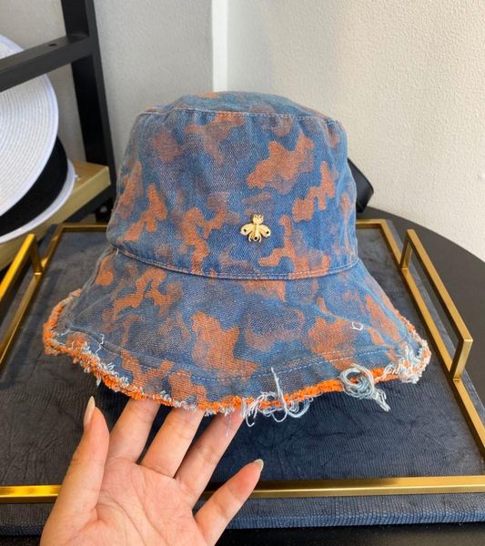 

cowboy bucket hat designer cap little bee woman bucket hats brand caps hats beanie casquettes highly quality168224095, Blue;gray