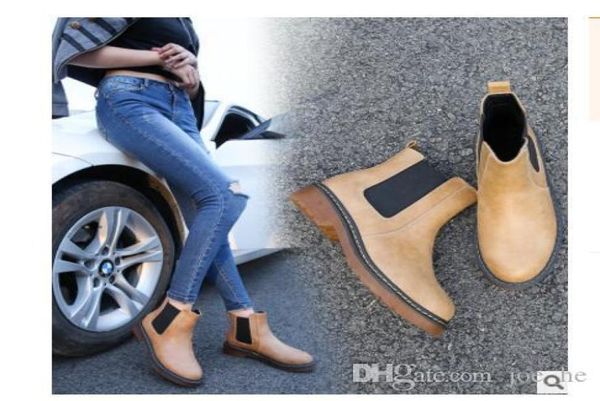 

2017 fashion winter tricolor brand new pu leather female ankle martin ankle boots motorcycle smooth shoe fashion leather boots plu5333308, Black