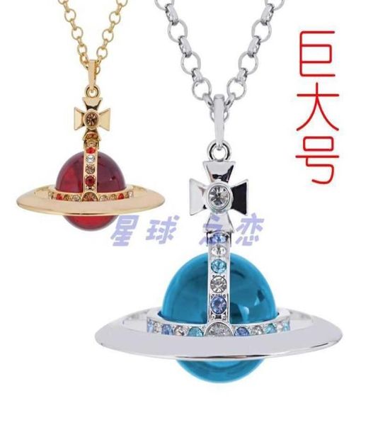 

designer ai necklace western empress 30mm bead saturn necklace long4808975, Silver