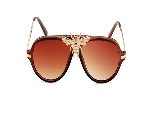 

2019new big bee fashion sunglasses trend glasses 100 uv protection luxury outdoor sport vintage women sun glass retro eyewear fre7484073, White;black