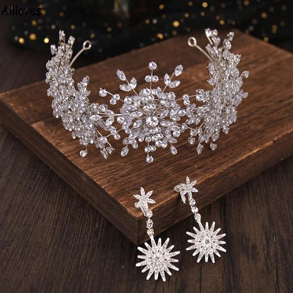 

luxurious crystals rhinestones bridal crowns headpieces retro baroque style women headwear for wedding party ladies tiaras brides 263j, Silver