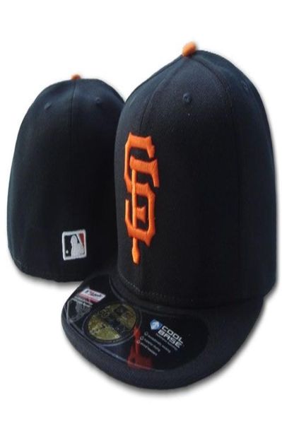 

one piece giants classic team baseball fitted hats fashion hiphop sport sf full closed design caps1925840, Blue;gray