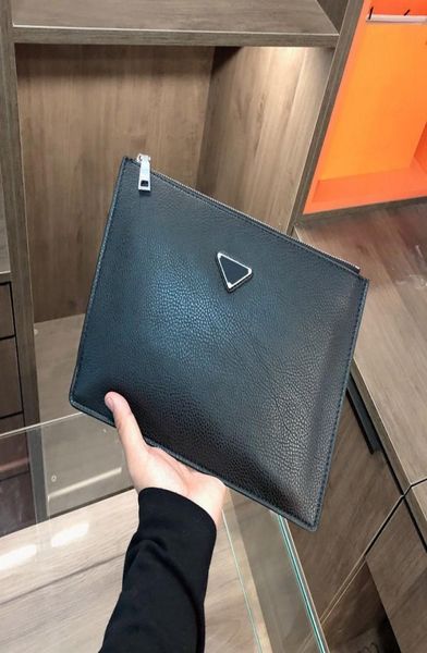 

advanced classic design men fashion briefcases bag triple black nylon and leather business package gentleman dress handbags office6980985