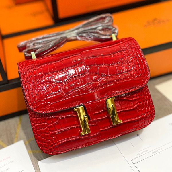

designer bags fashion women's shoulder crocodile pattern bags crossbody bags half moon luxury handle leather classic vintage wallets 02