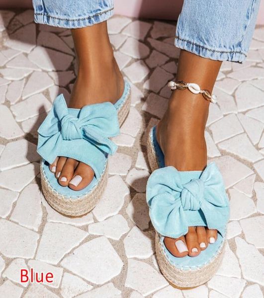 

summer fashion sandals shoes women bow sandals slipper indoor outdoor flipflops beach shoes female slippers plus size9492874, Black
