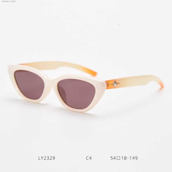 

polarized ly2329 new cat shaped sunglasses for men and women popular small group meteor decoration 44nd 2 mvuu, White;black
