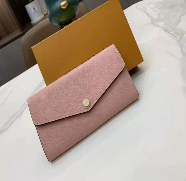 

designer039s women039s printed big flower wallet card bag with box multi color long and short7936009, Red;black