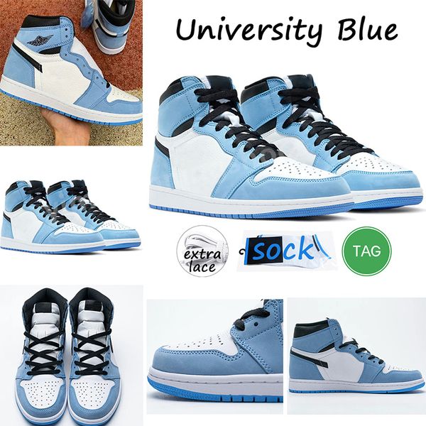 

2023 men 1 1s basketball shoes black white panda patent university blue hype royal dark mocha shadow heritage bred mens women trainer sports