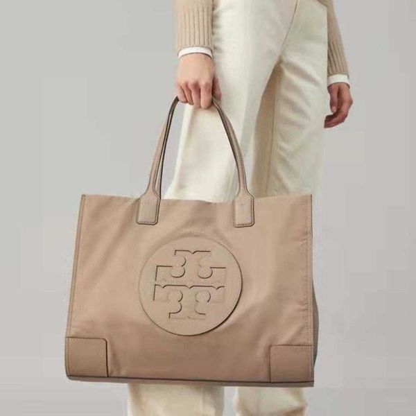 

bag loeweess tb imported tory nylon cloth fashion one-shoulder portable tote handbag large capacity famous bag