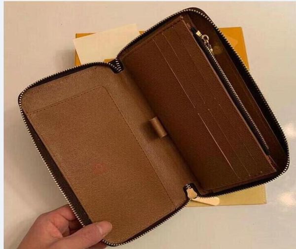 

designer wallet m60017 leather wallet women zipper long card holders coin purses woman shows clutch wallets hetw897162894, Red;black