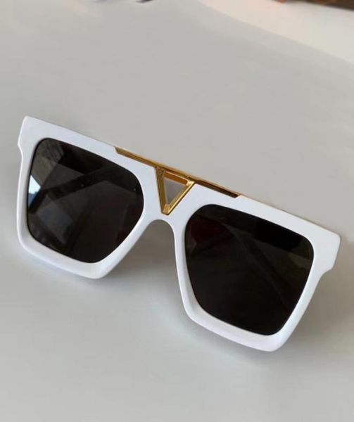 

gold whiteblack square sunglasses 1288 sonnenbrille occhiali da sole fashion sunglasses shades with box3301100, White;black