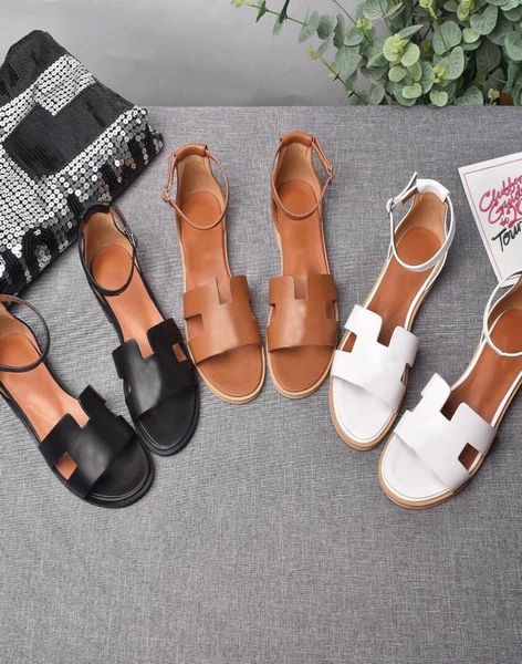 

designer shoes women santorini sandals calfskin leather high heel classic legend sandal casual flat wedge heel shoe with box q8071874, Black