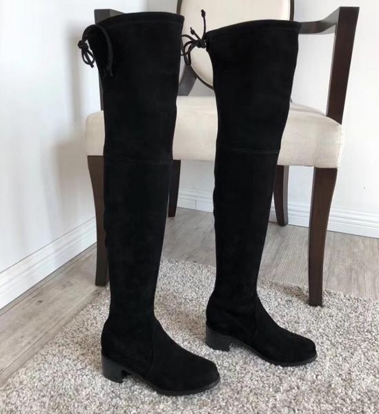 

martin boots classic kneehigh boot their import custom mirror and high elastic fabric shoes western sheepskin three highly option3016153, Black