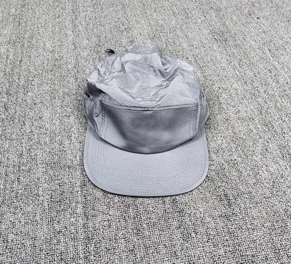 

stone pirates 19ss polychromatic metal nylon flat and flat brim hat reflective pleated washed fabric2690860, Blue;gray