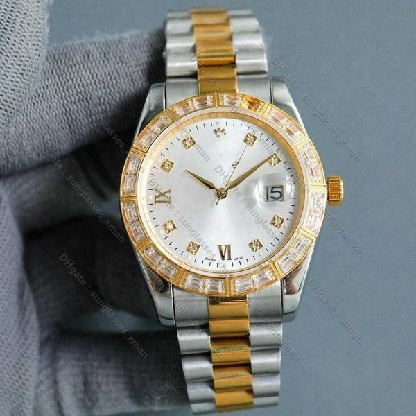 

luxury fashion watch journal classic pearl diamond face women's quartz butterfly buckle small and elegant style live broadcast mechanic, Slivery;golden