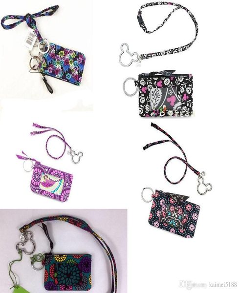 

cartoon pattern zip id case with lanyard id card holder0124592008, Brown;gray