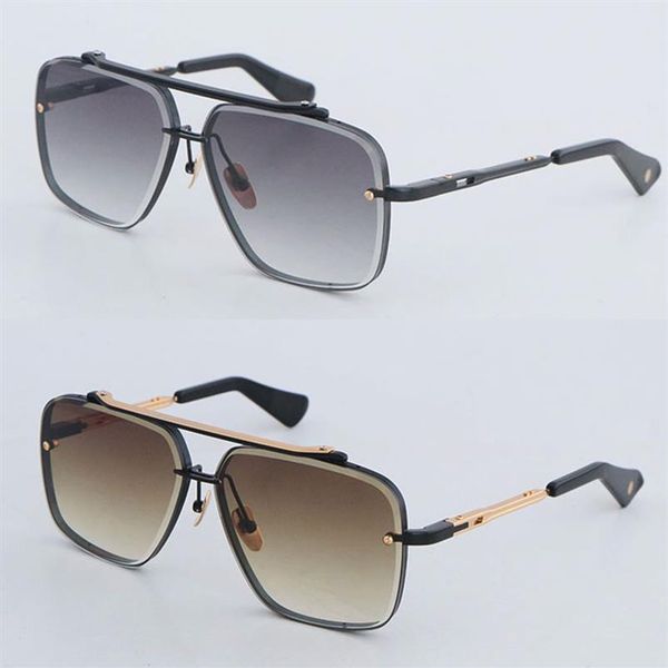 

fashion designer six metal sunglasses for women man large square luxury glasses vintage mens women classical celebrity style eyewe254i, White;black