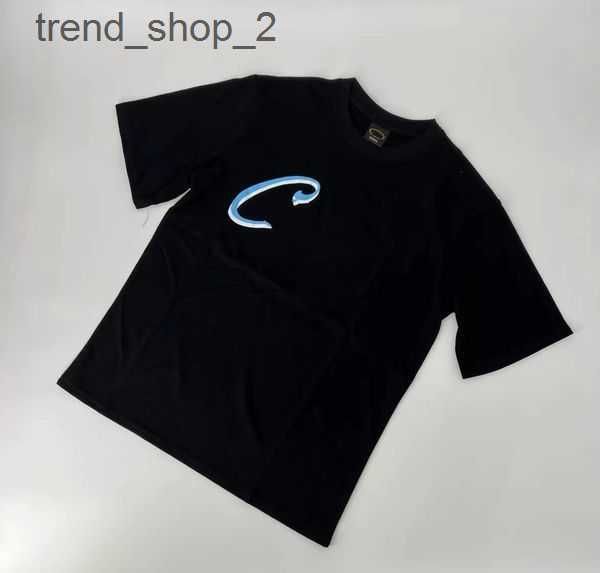 

2023 ship cargo designer selling fuzzy sketch overlap print devil island trendy street t-shirt beautiful hip hop skateboarding style cortiez, White;black