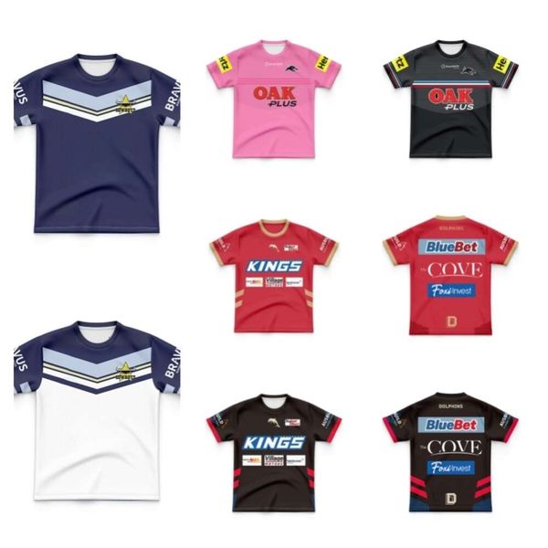 

kids panthers dolphins / anzac / heritage / training / singlet / rugby jersey queensland home away rugby shirt, Black;gray