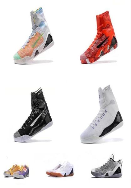 

2022the black mamba 9 elite high basketball shoes zk bryants 9s ix sneakers easter christmas red bhm black grey white8152691