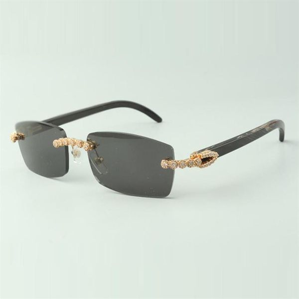 

bouquet diamond buffs sunglasses 3524012 with natural black textured buffalo horn and lens 3 0 thickness261z, White;black