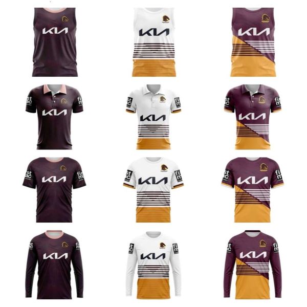 

2023 brisbane broncos home away indigenous heritage singlet rugby jersey mens size:s-5xl shirt, Black;gray