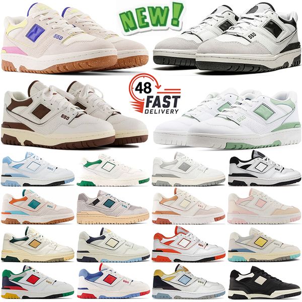 

designer 550 casual shoes b550 leather sneakers men women black white green sea salt grey navy blue unc syracuse au lait womens outdoor spor