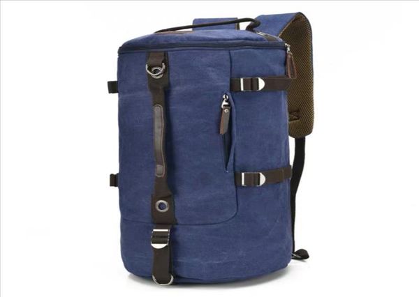 

large capacity climbing bags round bucket waterproof canvas men travel duffel shoulder bag suitcase luggage pack sport k820g5255563