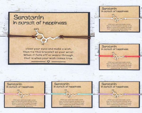 

bracelet 5ht hormone molecules dna bracelet mental health bracelet nurse jewelry for women men friendship gift6943037, Golden;silver