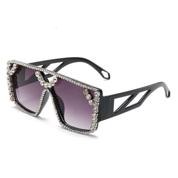 

style big diamond sunglasses fashion travel party wicked glasses, White;black