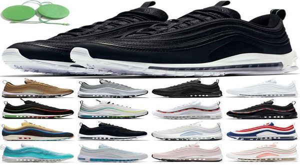 

97 running shoes men women sean wotherspoon triple black white silver bullet gold south beach ghost mens trainers sports sneakers 2888719
