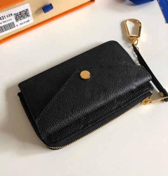 

2022 designers coin purse luxury pouch pochette accessoires women recto verso wallet leather card holder wallet m69420 694314384754, Red;black