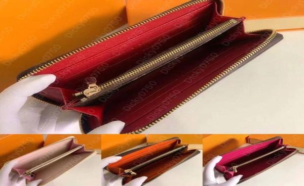

wallets clemence designer purse coin bags mini bag card holder mens long wallet women zipper purses printing pattern fashion 2022 6860608, Red;black