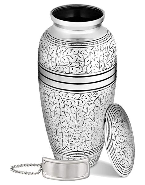 

stainless steel pendant memorials decorative urn for human ashes size hand crafted keepsake cremation urns with pewter namet6795319, Silver