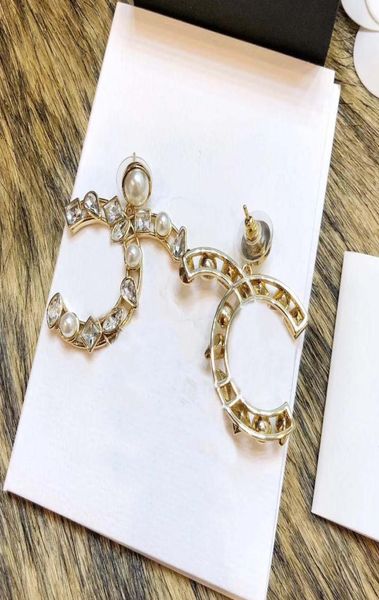 

drop earring with sparkly diamond and pearl for women wedding jewelry gift have box stamp ps41139244583, Golden
