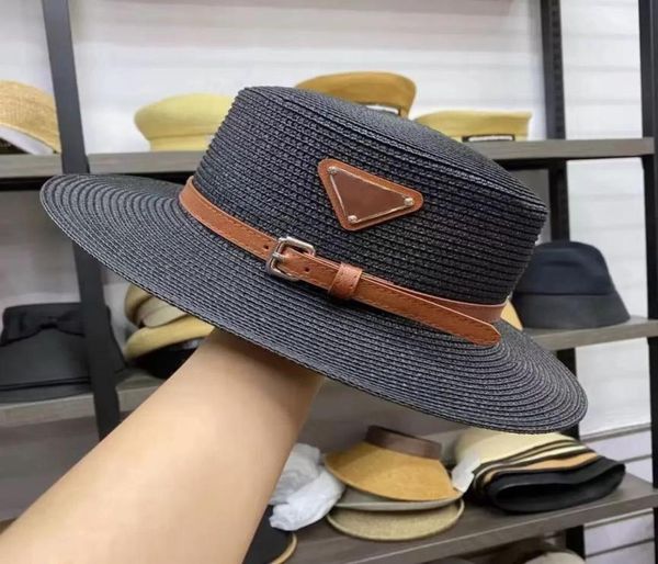 

2023 designer straw hat luxury gentleman cap summer beach fashion men039s and women039s casual bucket hat6676124, Blue;gray
