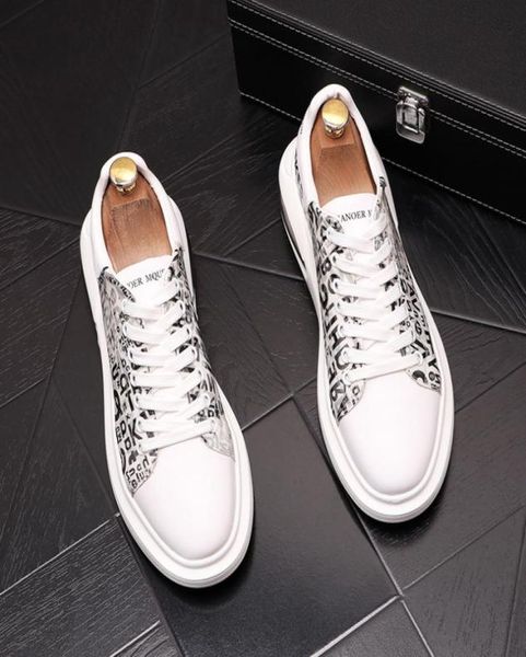 

luxury designer wedding dress shoes fashion style white chunky printed leather sneakers spring autumn laceup platform trainers ma5353910, Black
