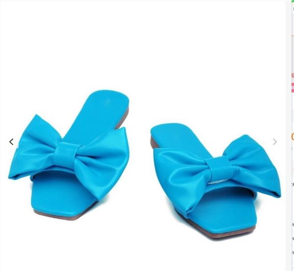 

women designer sandals rivets brands bow knot flat slippers sandal studded girl shoes cool beach jelly platform slides lady flip f7587518, Black