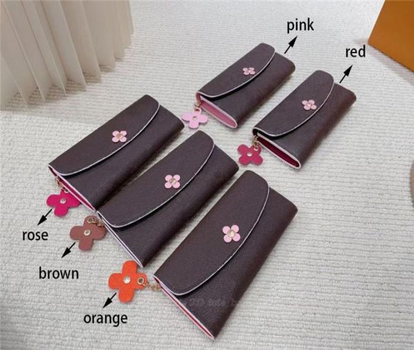 

2021 lady wallets luxurys designers card holders handbags ladies leather floral shoulder bag zipper women fashion casual cross bod6738273, Red;black