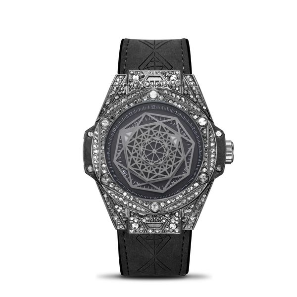 

hip hop diamond watch men sport unique mens watches brand luxury rose gold military clock relogio masculino zegarek meski, Slivery;brown