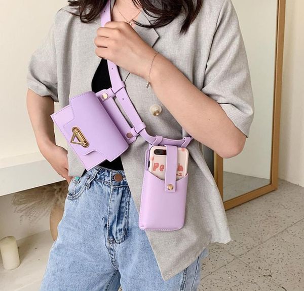 

hbp 2pcs women waist bag 2021 luxury designer belt bags female leather flap fanny pack shoulder crossbody chest purse9789630